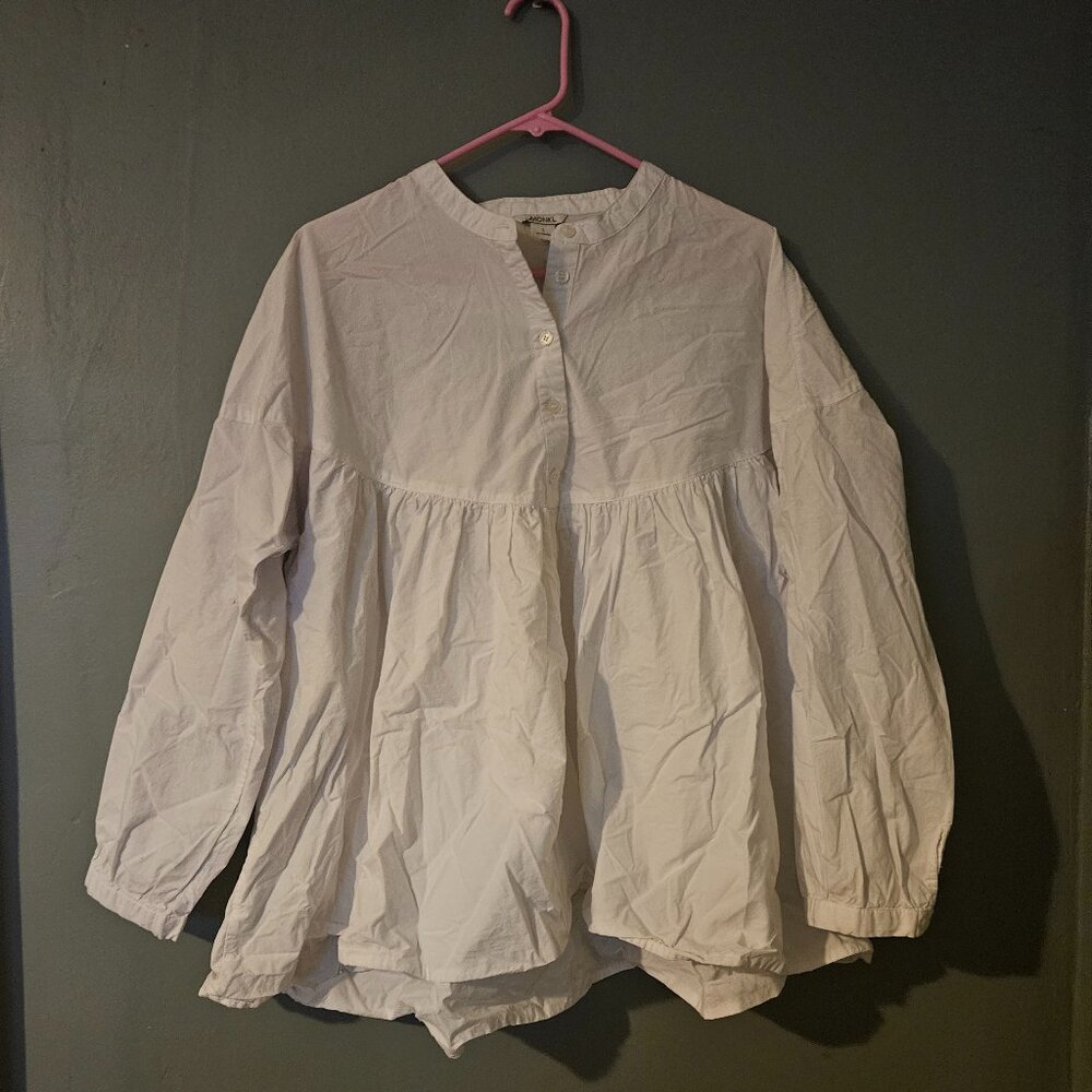 Oversized White Button Up
